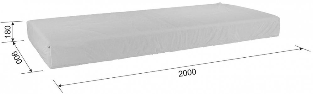 Наматрасник 90х200 капучино велюр