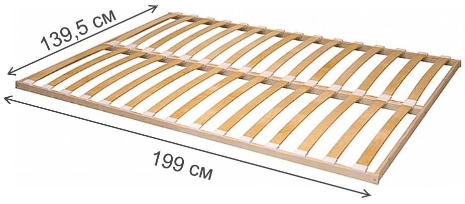 Ортопедическое основание 140х200 1395х1990 мм