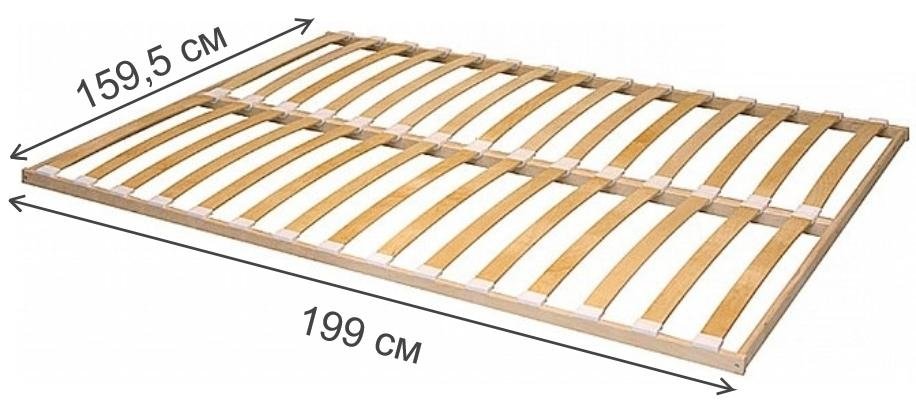 Ортопедическое основание 160х200 1595х1990 мм