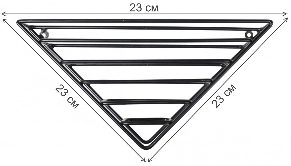 Полка Klio черный