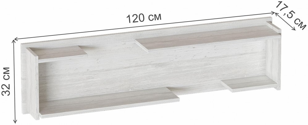 Полка Мальта 1200 дуб винтерберг