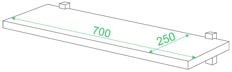 Полка Раванта-3 БЕ белая