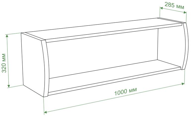 Полка Сананта НБЕ нельсон / белая