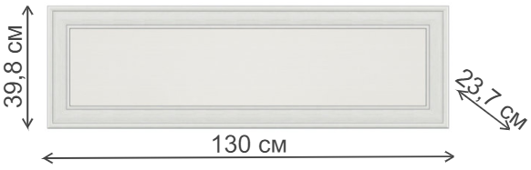 Полка Tiffany 1D вудлайн кремовый