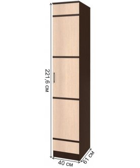 Шкаф для спальни Сакура 400 венге / лоредо