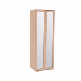 Шкаф прямой 580 Сити 8.1 с зеркалом дуб млечный