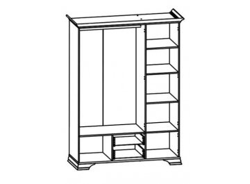 Шкаф трехдверный Kentaki S320-SZF5D2S