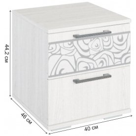 Комплект тумб прикроватных Лагуна