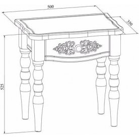 Прикроватная тумба Ассоль АС-39