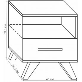 Прикроватная тумба Лаэль Сканди
