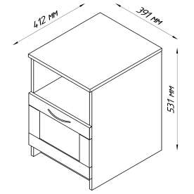 Прикроватная тумба Сириус