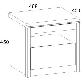 Прикроватная тумба Somma 1S