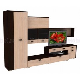 Тумба Хилтон 1.3 петли справа венге / дуб млечный 