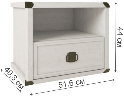 Тумба прикроватная Magellan 1S сосна винтаж