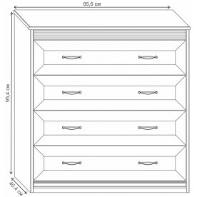 Спальный гарнитур Бирель комплектация 1