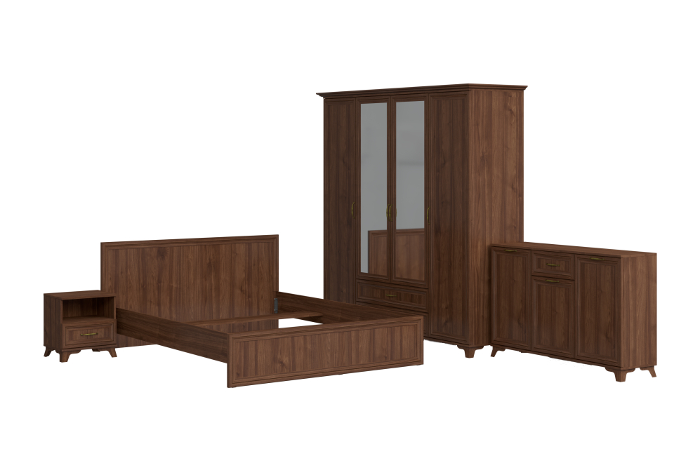 Спальный гарнитур Мирелла орех селект комплектация 3