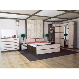 Спальный гарнитур Сакура венге / лоредо (комплектация 2)