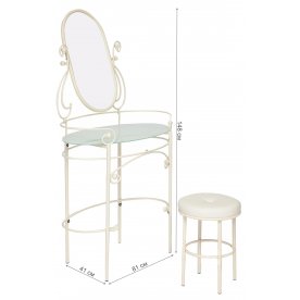 Туалетный столик Albert с пуфом