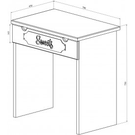 Туалетный столик Дримстар ДС-008 комплектация 1