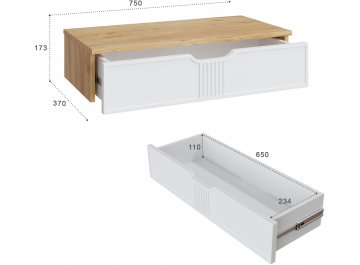 Туалетный столик Эмилия комплектация 1