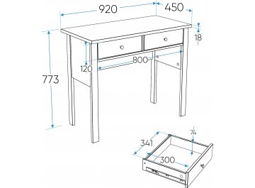 Туалетный столик Сага