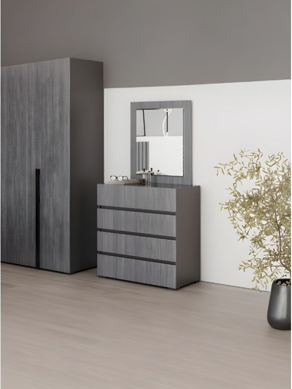 Зеркало Болонья серый