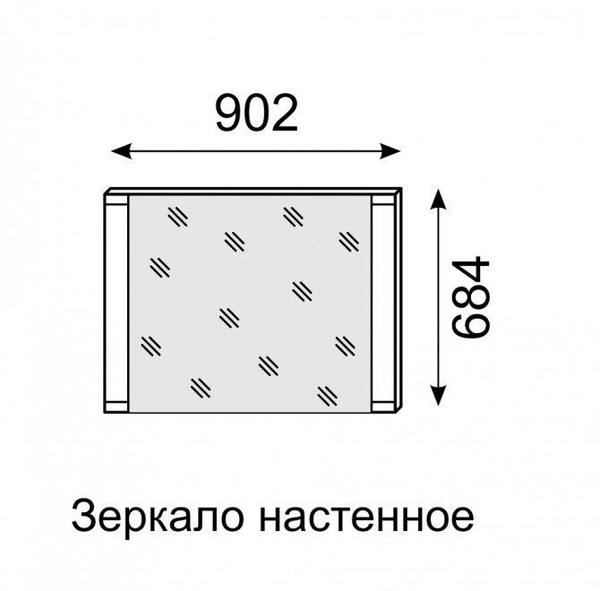 Зеркало настенное Яна