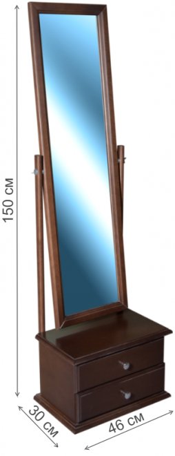 Зеркало Селена средне-коричневый