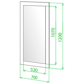 Зеркало Той 120 Н