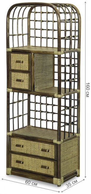 Этажерка Calamus Rotan 09/24 олива