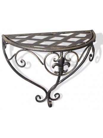 Подставка Чили большая настенная плетенка бронза с золотой патиной