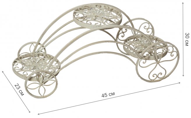 Подставка трехуровневая Кордоба белая