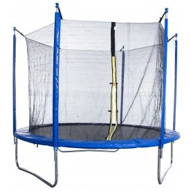 Батут с защитной сеткой AL-in180-blue