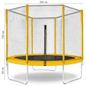 Батут с защитной сеткой Trampoline 10