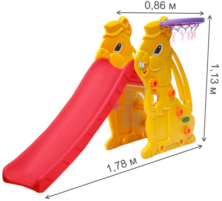 Детская горка Кролик PS-023
