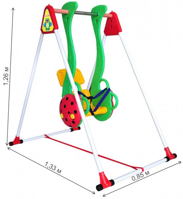 Детские качели Божья коровка SW-03