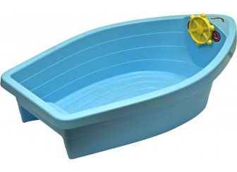 Песочница-бассейн Лодочка голубая