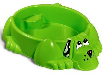 Песочница для детей Sheffilton Kids Собачка 432 зеленый / желтый