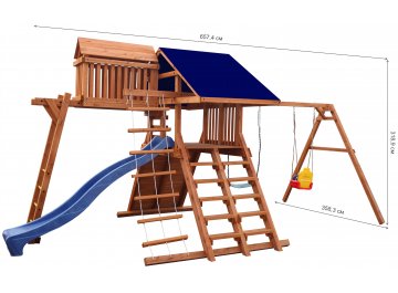 Уличная игровая площадка для детей Можга Красная звезда Р985 тент