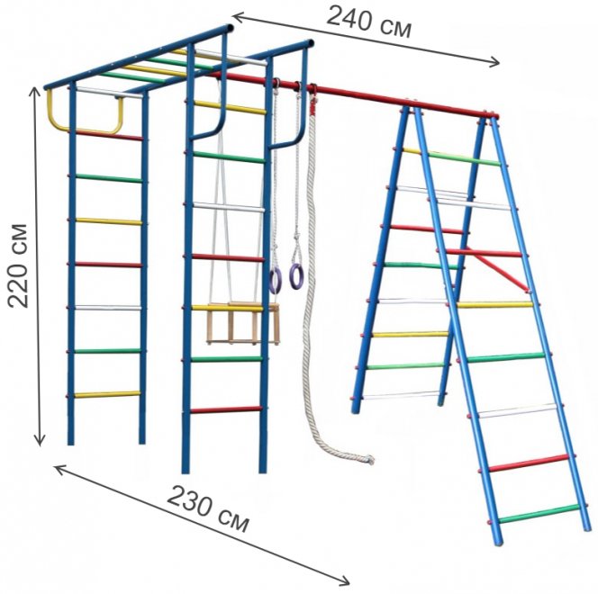 Детский спортивный комплекс Вертикаль-А+П