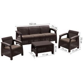 Комплект для отдыха Yalta 3set AFM-1030A