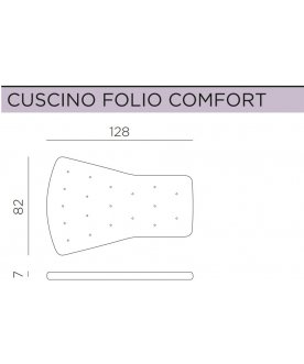 Кресло-качалка пластиковое с подушкой Folio белый / розовый