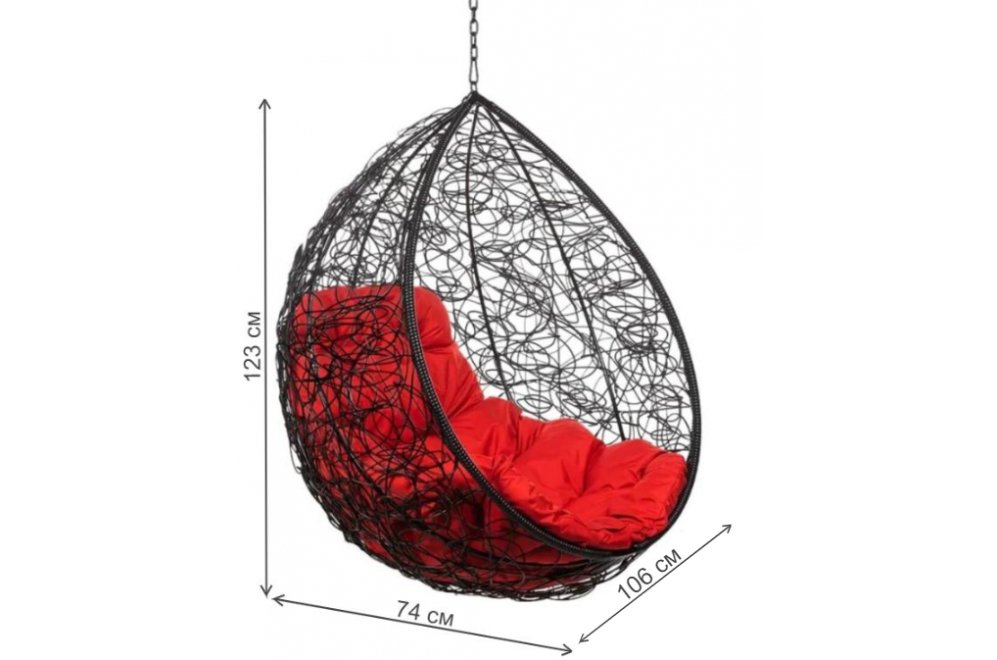 Подвесное кресло Tropica Black BS