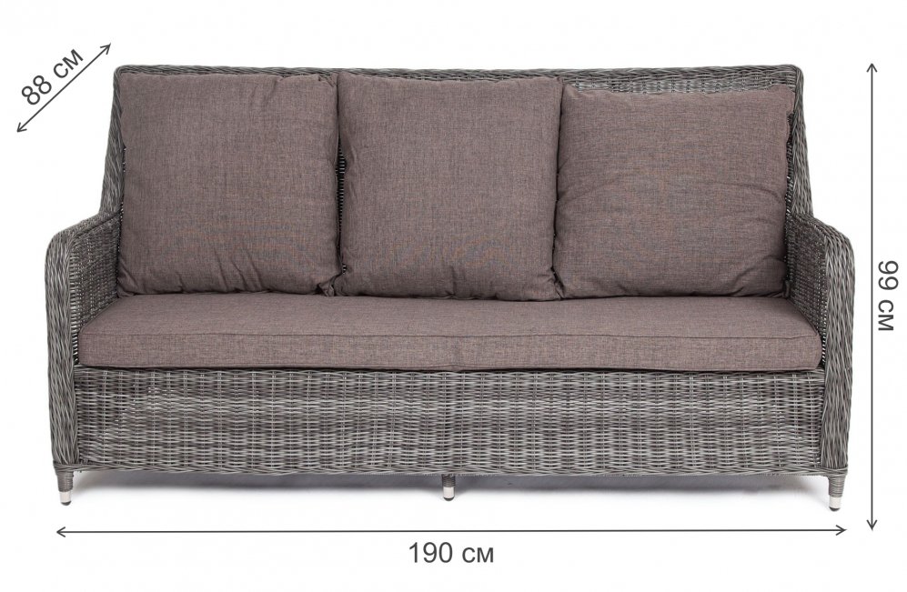 Диван Дживан графит