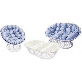 Комплект для отдыха из ротанга Мамасан Папасан