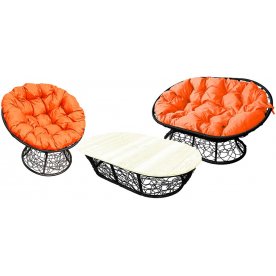 Комплект для отдыха из ротанга Мамасан Папасан