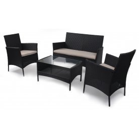 Комплект плетеной мебели TJF-R567-BK черный