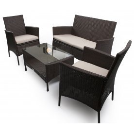 Комплект плетеной мебели TJF-R567-BN коричневый