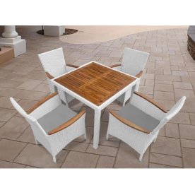 Обеденный комплект из ротанга AFM-440A 90x90