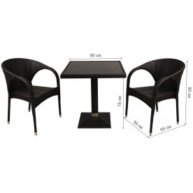 Обеденный комплект из ротанга Мартин Мини